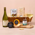 Chardonnay and Snowdonia cheese gift hamper